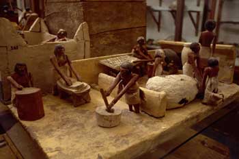 Representación de panaderos egipcios