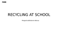 Recycling at School