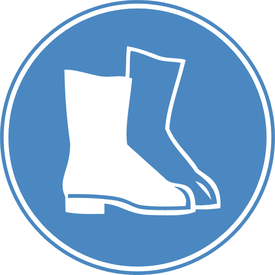 Obligatorio usar calzado de seguridad