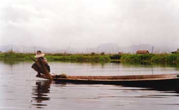 Pescador birmano