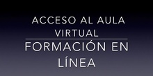 Acceso al aula virtual de formación en línea
