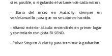 PASOS PARA UNA GRABACIÓN EN RADIO ESCOLAR