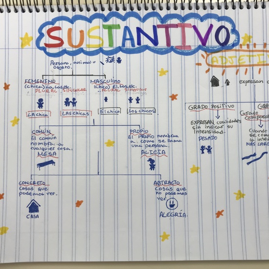 Esquemas sustantivos y adjetivos-5º Primaria 7