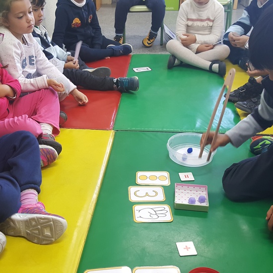 Las abejas de Infantil 5c aprenden a sumar jugando  12