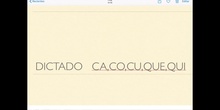 Primero.Lengua.Dictado ca,co,cu, que, qui