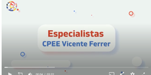 Mensaje Especialistas CPEE Vicente Ferrer Confinamiento 2021