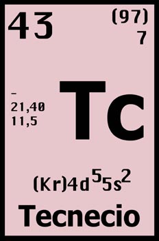 Tabla periódica, tecnecio
