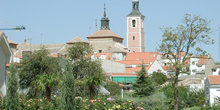 Vista de Valdemoro con iglesia al fondo