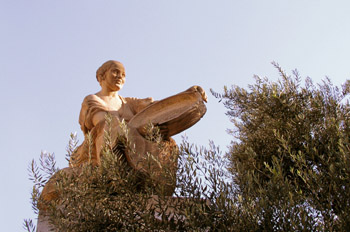 Detalle fuente en Plaza España, Madrid