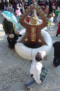 Fuente del Lagarto, Parque Güell, Barcelona