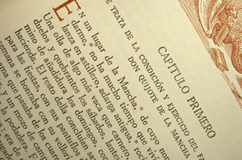 Fragmento de El ingenioso hidalgo Don Quijote de la Mancha