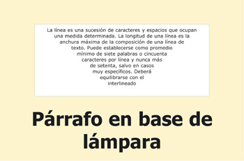 Párrafo base de lámpara