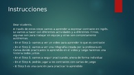 INSTRUCCIONES Actividades de aprendizaje