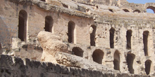 Cávea, Anfiteatro de El Djem, Túnez