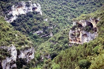 Barranco en el río Vero, Huesca