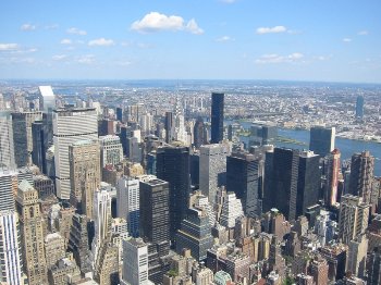 Vista aérea de Nueva York