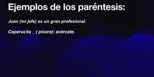 Comillas y paréntesis