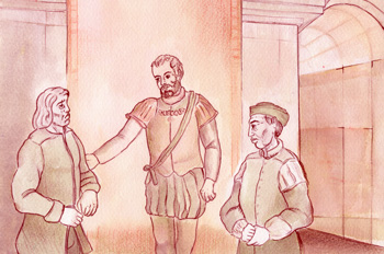 El rey Don Alfonso y Don Diego Tenorio