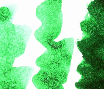 Formas abstractas en verde