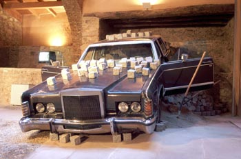 Obra El desayuno de Leonardo da Vinci en Berlín, de Wolf Vostell