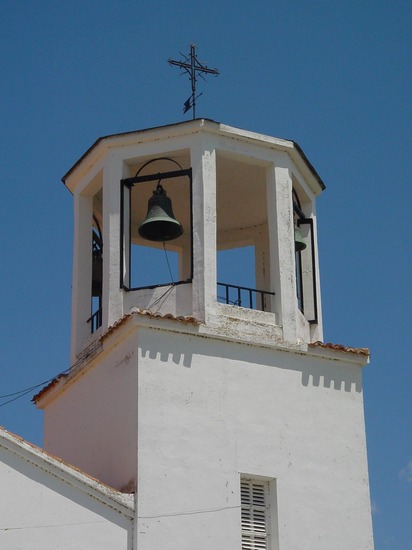 Campanario de iglesia en Villamanrique de Tajo