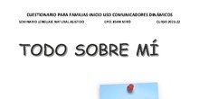 CUESTIONARIO FAMILIAS-INICIO DE COMUNICADORES DINÁMICOS