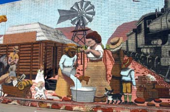 Mural en Alice Springs, Australia