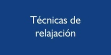 Técnicas de relajación