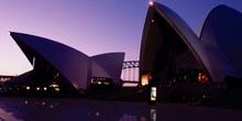 Anochecer sobre la ópera de Sydney