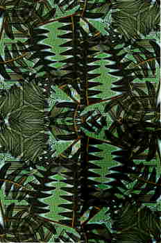 Bosque sobre trama, en verde