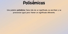 POLISÉMICAS