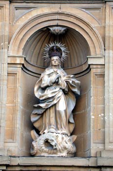 Detalle del convento de las Recoletas, Estella, Navarra