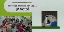 "Los mandos interactivos como complemento de la pizarra digital: todos los alumnos con voz... ¡y voto!"  Dª.Henar Mínguez
