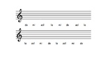 DIBUJAR NOTAS DO MI SOL LA