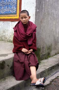 Monje del Monasterio de Ghoom encargado de facilitar el acceso a