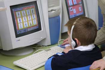 Realizando actividad con el ordenador