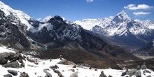 Sierra de alta montaña con nieve