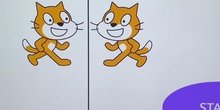 Programa con Scratch animaciones con translaciones y simetrías