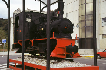 Máquina de tren a vapor, Museo de la Minería y de la Industria,