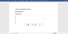 CLASE MATEMÁTICAS 2º A 11 ENERO