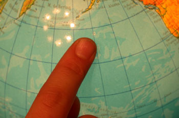 Indicación del meridiano