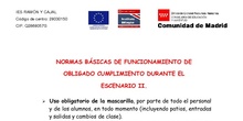 Normas Básicas de conducta - Escenario II - IES Ramón y Cajal
