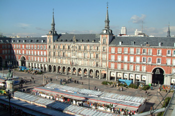 Panorámica de la Plaza Mayor, Madrid