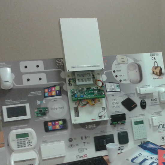 Maqueta de sistema de intrusión completo de Inim Electronics