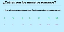 NÚMEROS ROMANOS