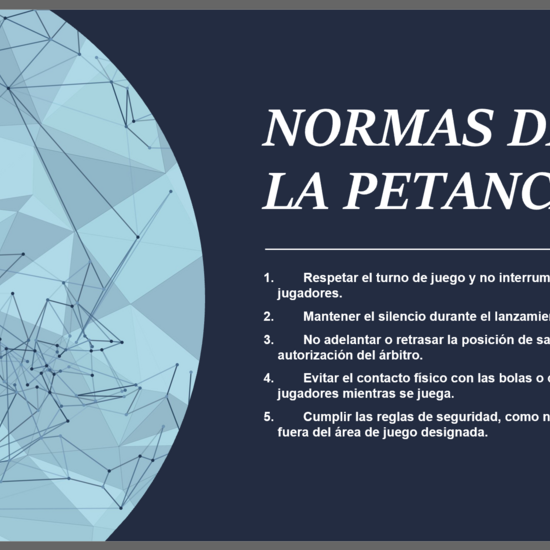 Normas petanca