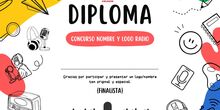 Diploma concurso logo y nombre radio escolar