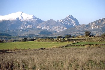 Vista de Guara desde Santa Eulalia