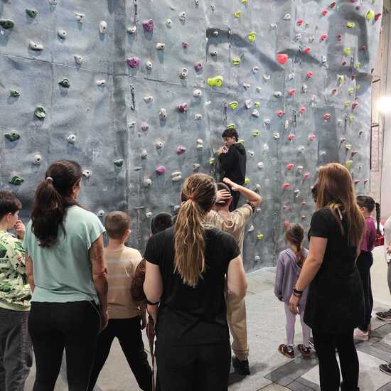Visita al rocódromo