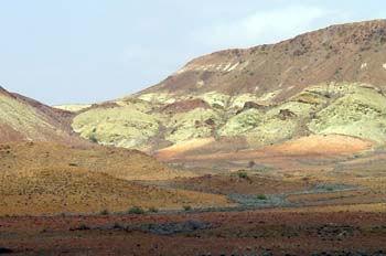 Paisaje del desierto, Rep. de Djibouti, áfrica